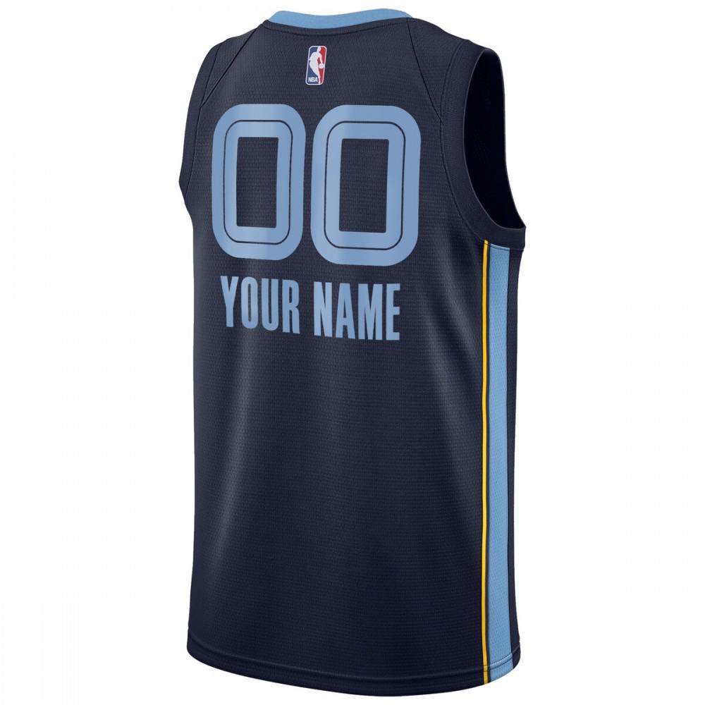 Memphis Grizzlies 2020/21 Swingman Custom Jersey - Icon Edition - Navy-Pro Kit Vault | Brand New 26/27 Sports Jerseys